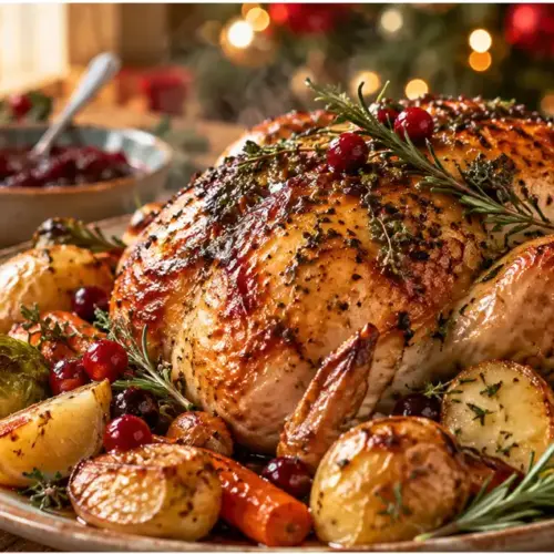 χριστουγεννιάτικο μενού συνταγές με εντυπωσιακό γιορτινό κυρίως πιάτο, λαχταριστά συνοδευτικά και festive διακόσμηση
