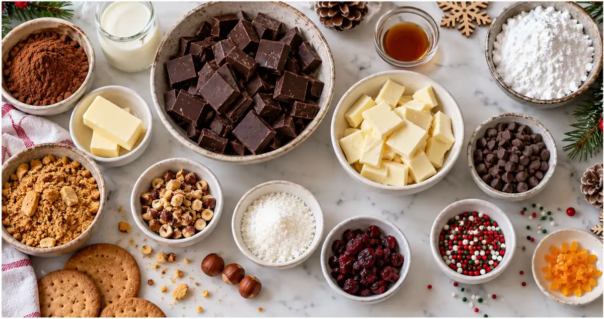 σοκολατάκια χιονάνθρωποι — ingredients